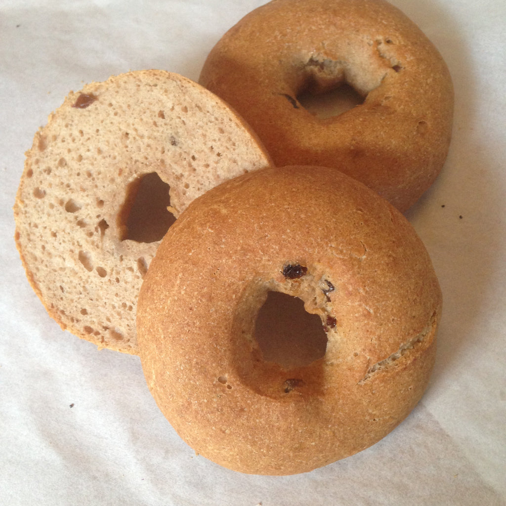 Gluten-free, Vegan Cinnamon Raisin Bagels